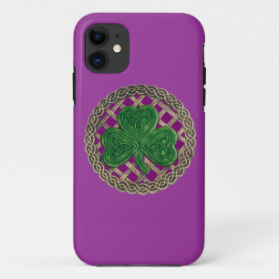 Capa Para iPhone Da Case-Mate Shamrock Roxo e Caso Celtic Knots iPhone 5