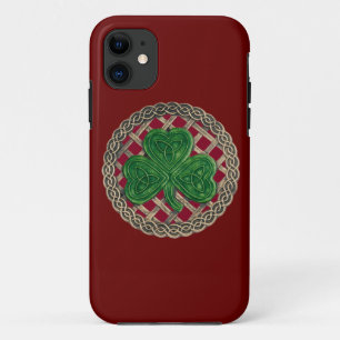 Capa Para iPhone Da Case-Mate Shamrock Vermelho e Matriz Celtic Knots iPhone 5G