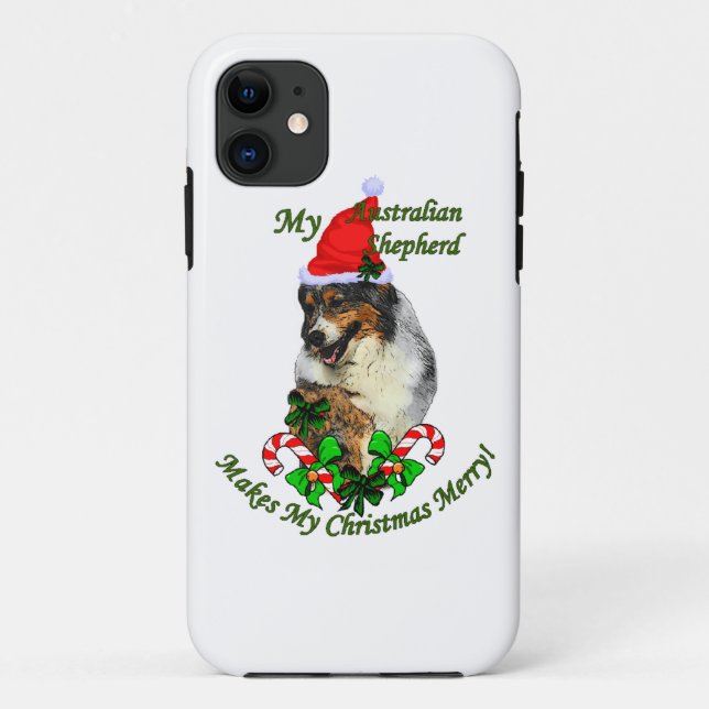 Capa Para iPhone Da Case-Mate Shepherd Christmas australiano (Verso)