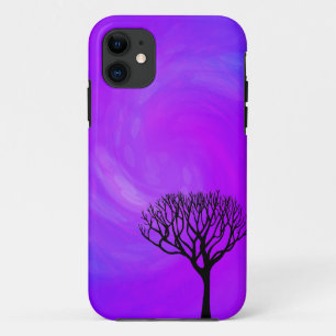 Capa Para iPhone Da Case-Mate Silhueta da árvore (aurora boreal)