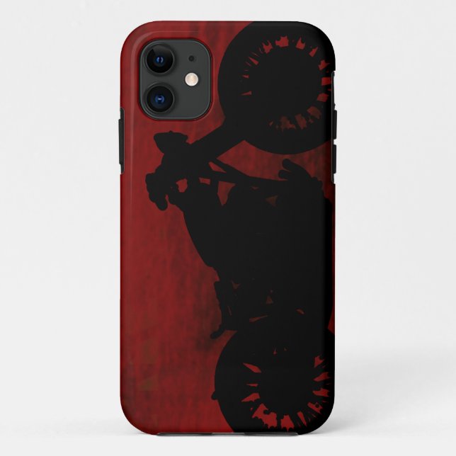 Capa Para iPhone Da Case-Mate silhueta negra de motocicletas (Verso)