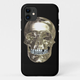 Capa Para iPhone Da Case-Mate Silver Chrome Skull iPhone 5G Case