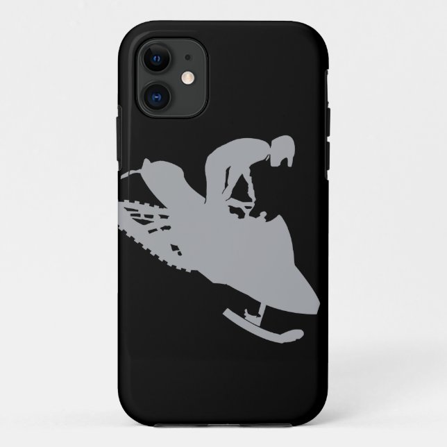 Capa Para iPhone Da Case-Mate Silver Cinza Snowmobiler (Verso)