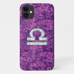 Capa Para iPhone Da Case-Mate Símbolo Libra na Camo Digital Fuchsia
