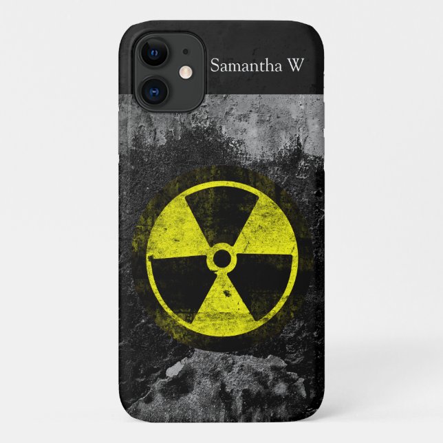 Capa Para iPhone Da Case-Mate Símbolo radioativo do Grunge (Verso)