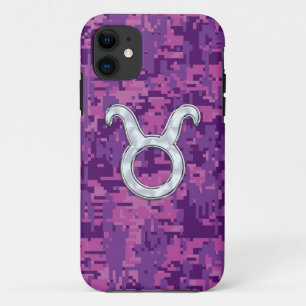 Capa Para iPhone Da Case-Mate Sinal cor-de-rosa do zodíaco do Taurus da pérola