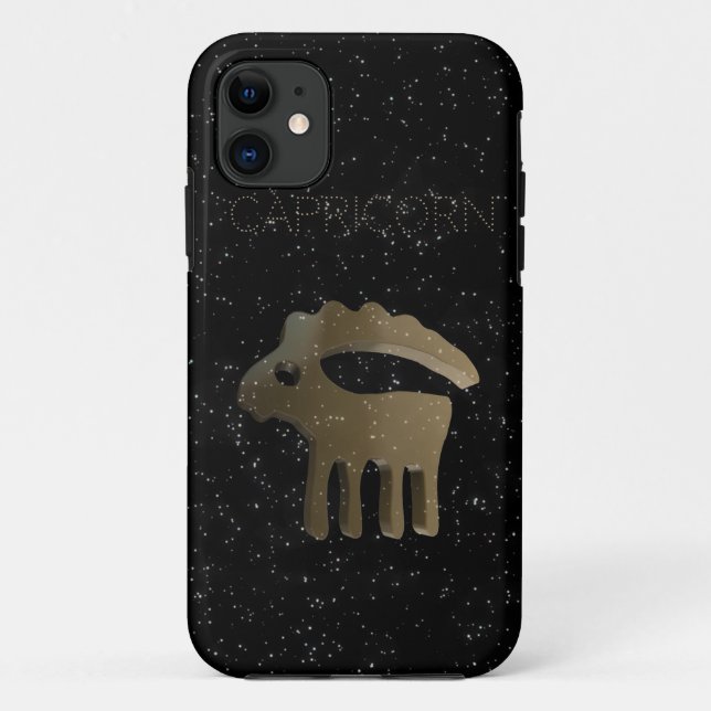 Capa Para iPhone Da Case-Mate Sinal de ouro de Capricórnio (Verso)