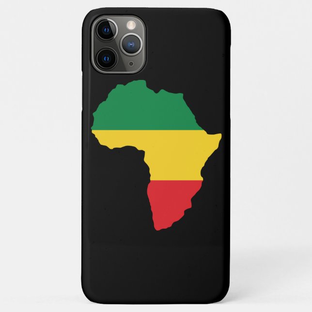 Capa Para iPhone Da Case-Mate Sinalizador África Verde, Dourada e Vermelha (Verso)