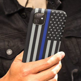 Capa Para iPhone Da Case-Mate Sinalizador Americano Thin Blue Line Personalizado