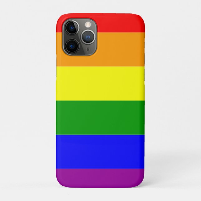 Capa Para iPhone Da Case-Mate Sinalizador orgulho gay Arco-Íris (Verso)