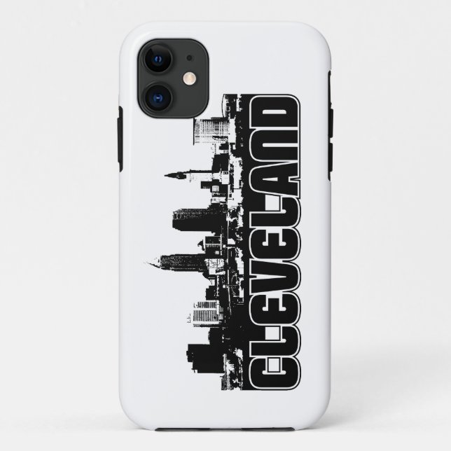 Capa Para iPhone Da Case-Mate Skyline de Cleveland (Verso)