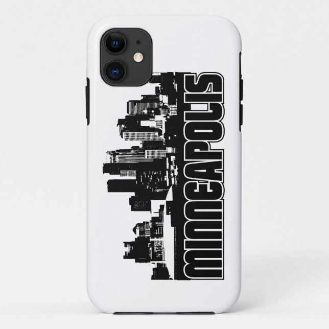 Capa Para iPhone Da Case-Mate Skyline de Minneapolis (Verso)
