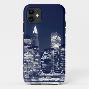 Capa Para iPhone Da Case-Mate Skyline na noite, Nova Iorque de Manhattan