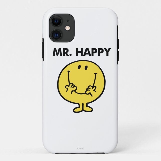 Capa Para iPhone Da Case-Mate Smiley face gigante do Sr. Feliz | (Verso)