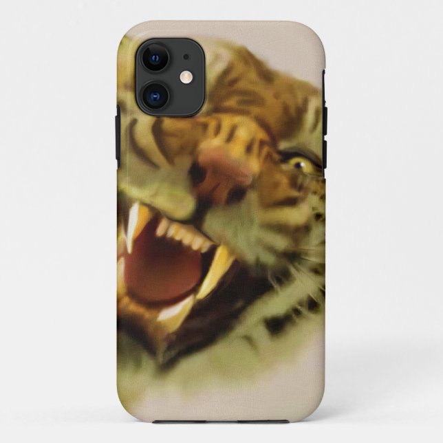 Capa Para iPhone Da Case-Mate Snarling Bengal Tiger Big Cat Willife Art (Verso)