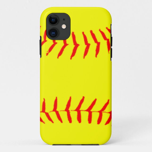 Capa Para iPhone Da Case-Mate Softball personalizado (Verso)