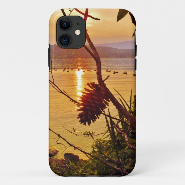 Capa Para iPhone Da Case-Mate Sol do Lago Pinecone (Verso)