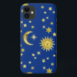 Capa Para iPhone Da Case-Mate Sol, Lua e Estrelas<br><div class="desc">Mais itens com este design:www.zazzle.com/aura2000/sun moon</div>