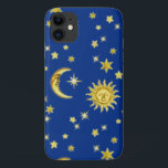 Capa Para iPhone Da Case-Mate Sol, Lua e Estrelas<br><div class="desc">Mais itens com este design:www.zazzle.com/aura2000/sun moon</div>