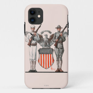 Capa Para iPhone Da Case-Mate Soldado, marinheiro e protetor dos E.U.