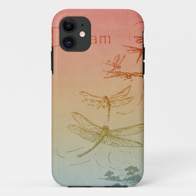 Capa Para iPhone Da Case-Mate Sonhando libélulas (Verso)