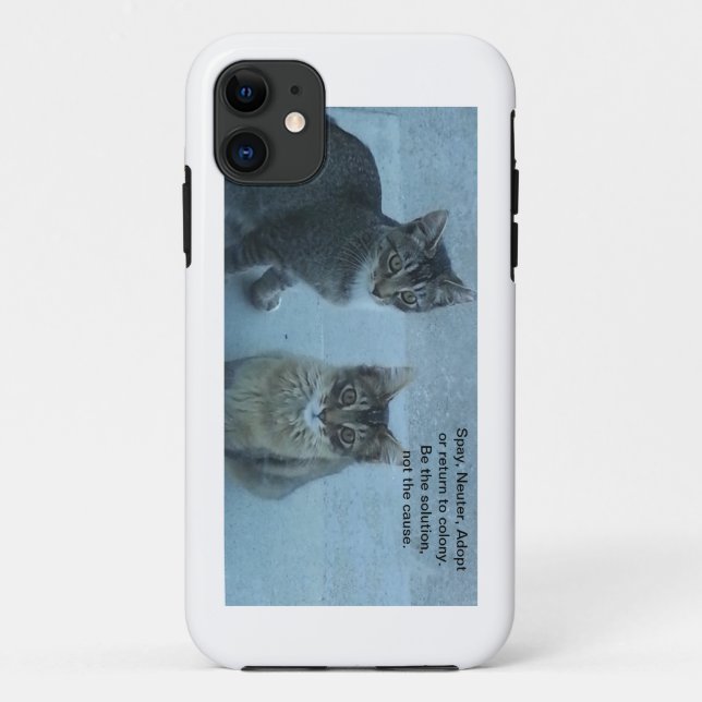 Capa Para iPhone Da Case-Mate Spay, neutralize, adote (Verso)
