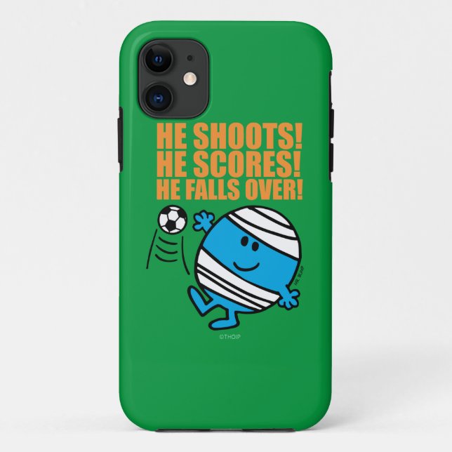 Capa Para iPhone Da Case-Mate Sr. Bump Jogando Futebol (Verso)