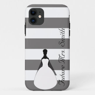Capa Para iPhone Da Case-Mate Sra. futura cinzenta e branca Noiva Ser