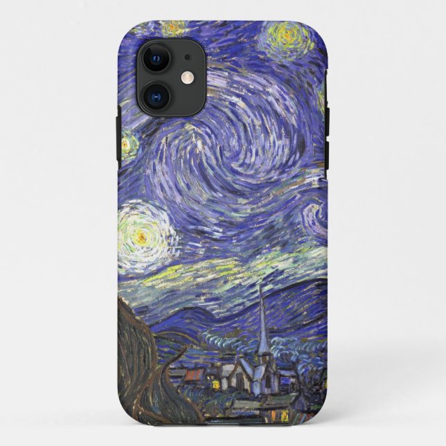 Capa Para iPhone Da Case-Mate Starry Night por Vincent van Gogh (Verso)