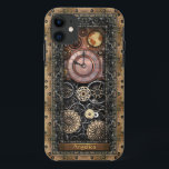 Capa Para iPhone Da Case-Mate Steampunk elegante customizável<br><div class="desc">capa de telefone móvel do iPhone 5/5S "Xtreme resistente" que caracteriza um exemplo exterior do steampunk à moda, elegante do vintage com o nestling cronográfico de um relógio clássico de Poppycock & de Cheapskate dentro, exps as engrenagens e o outro trabalho de um banquete para o olho! Mude a utilização...</div>