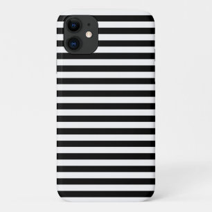 Capa Para iPhone Da Case-Mate Stripes Negras e Brancas, Padrões Strike, Linhas