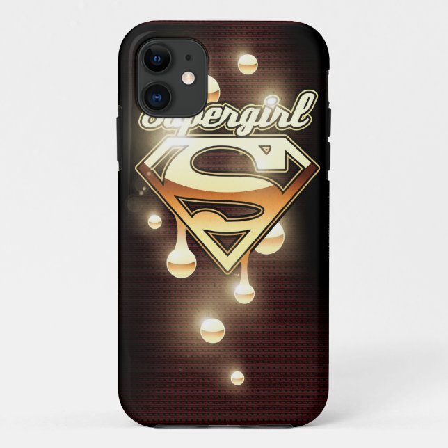 Capa Para iPhone Da Case-Mate Sugestões Douradas da Supergirl (Verso)