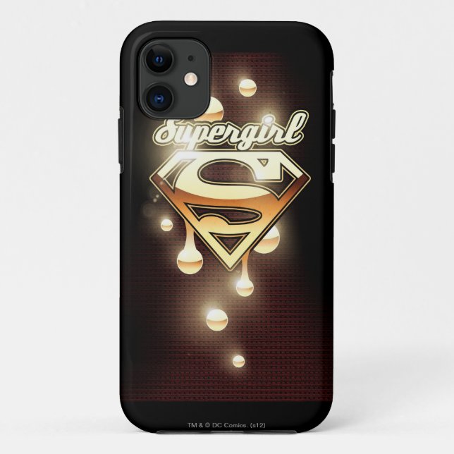 Capa Para iPhone Da Case-Mate Sugestões Douradas da Supergirl (Verso)