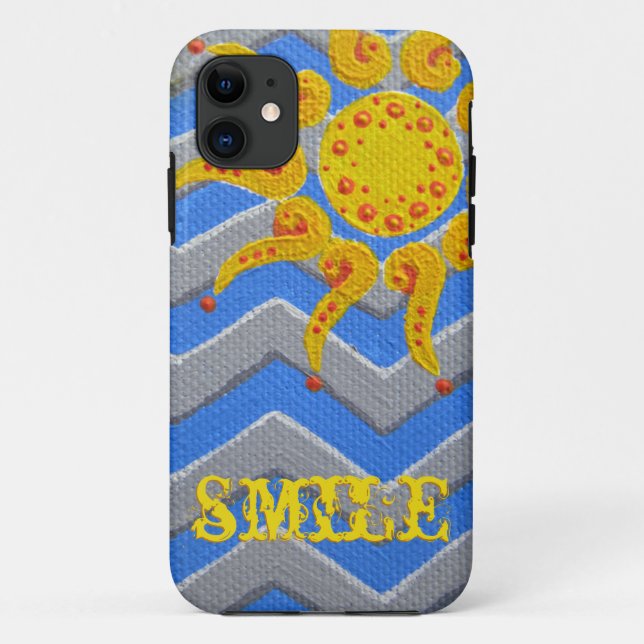Capa Para iPhone Da Case-Mate Sunshine e Chevron Smile (Verso)