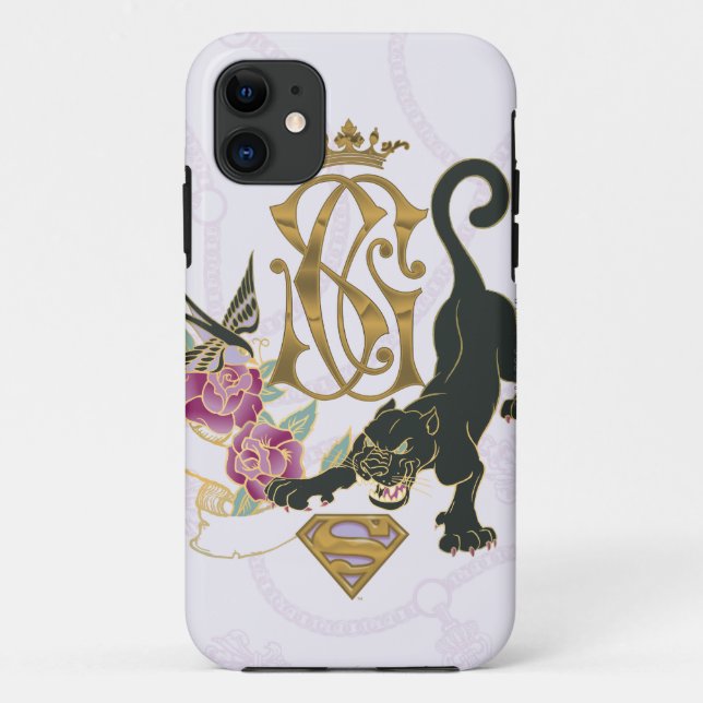 Capa Para iPhone Da Case-Mate Supergirl Black Panther (Verso)
