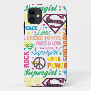 Capa Para iPhone Da Case-Mate Supergirl Colorful Text Collage