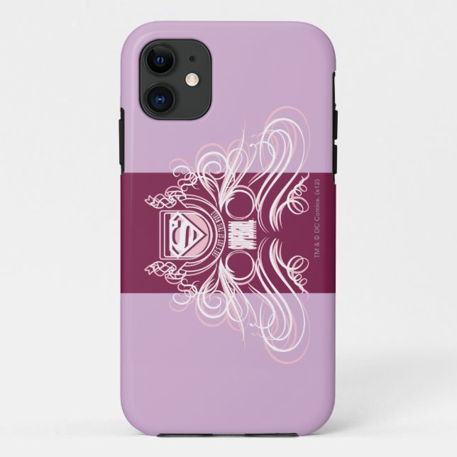 Capa Para iPhone Da Case-Mate Supergirl Flourish Design (Verso)