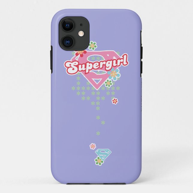 Capa Para iPhone Da Case-Mate Supergirl Flower Madness (Verso)