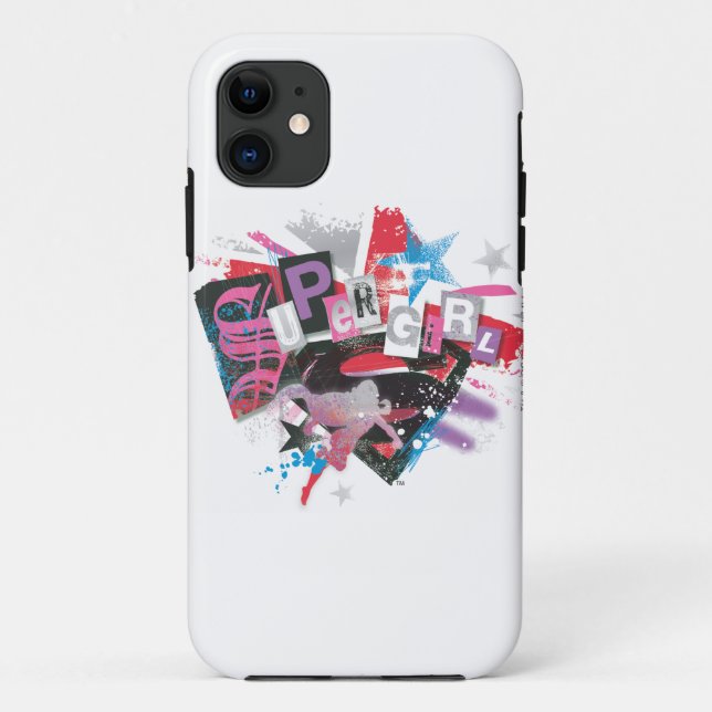 Capa Para iPhone Da Case-Mate Supergirl Grunge Design (Verso)