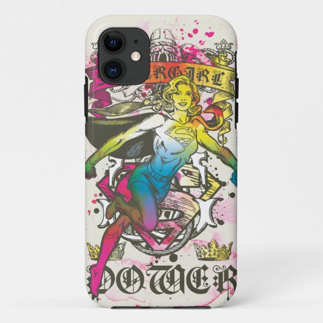 Capa Para iPhone Da Case-Mate Supergirl Power (Verso)