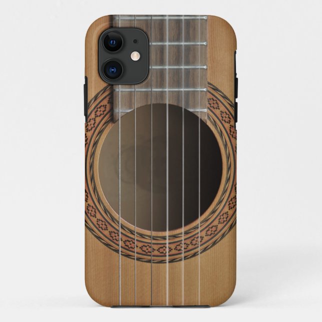 Capa Para iPhone Da Case-Mate Tan clássico do bege da guitarra (Verso)
