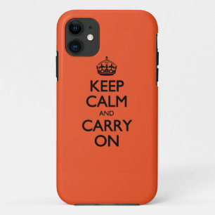 Capa Para iPhone Da Case-Mate Tangerine Tango Fique Calmo E Continua