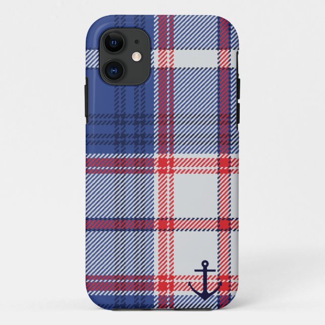 Capa Para iPhone Da Case-Mate Tartan náutico (Verso)