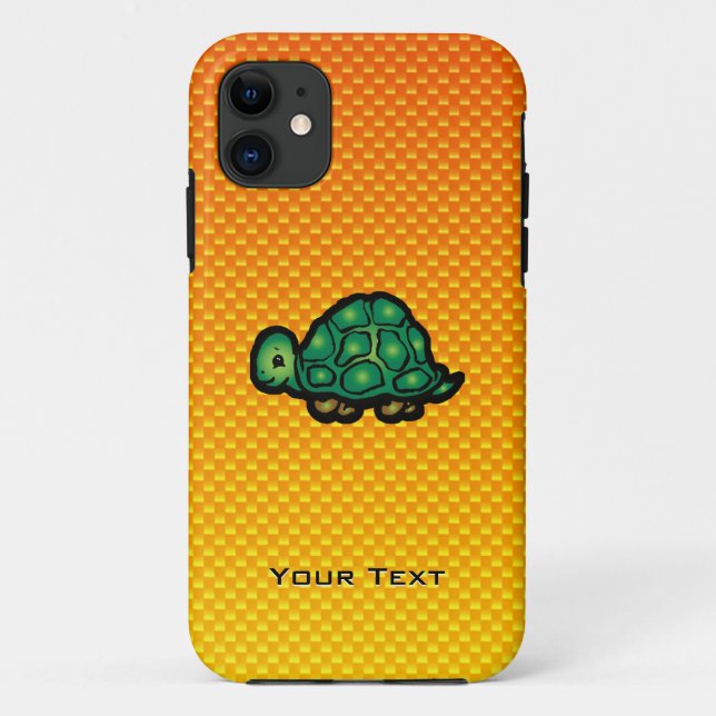 Capa Para iPhone Da Case-Mate Tartaruga Laranja Amarela (Verso)