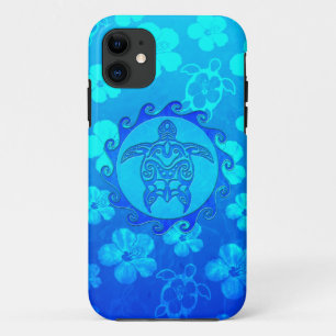 Capa Para iPhone Da Case-Mate Tartaruga tribal azul Sun