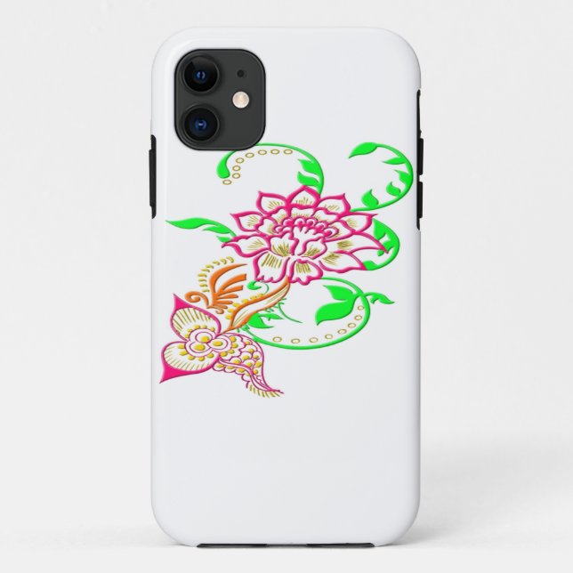 Capa Para iPhone Da Case-Mate Tatuagem Flor (Verso)