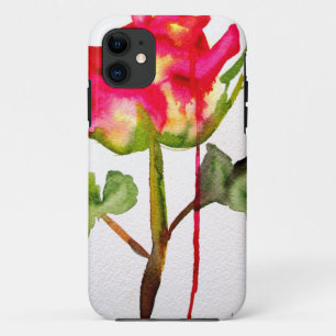 Capa Para iPhone Da Case-Mate Tea Rosa aquosa híbrido cor-de-água, moderna arte 