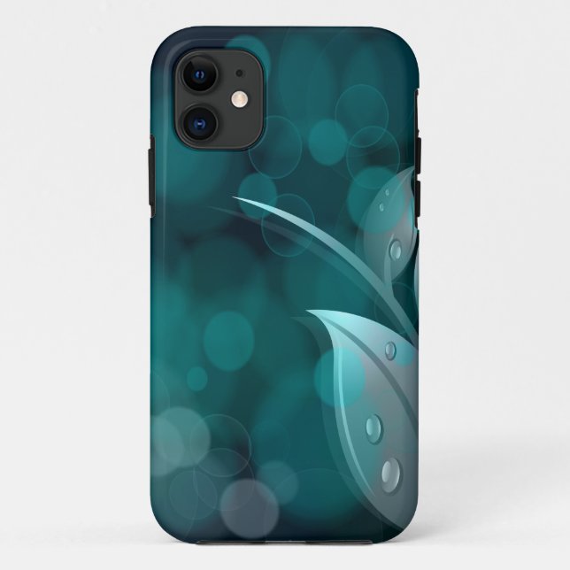 Capa Para iPhone Da Case-Mate Teal Bokeh Folaves (Verso)