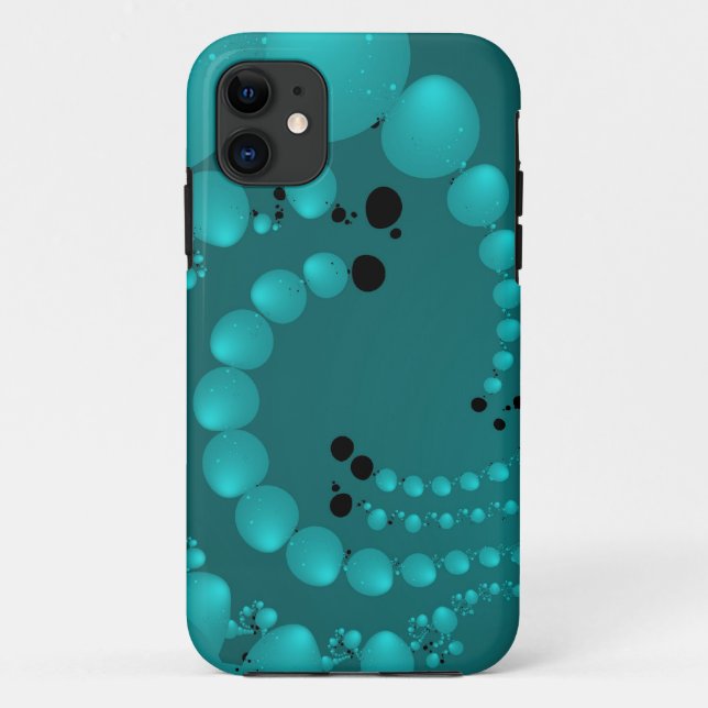 Capa Para iPhone Da Case-Mate Teal Pearls (Verso)