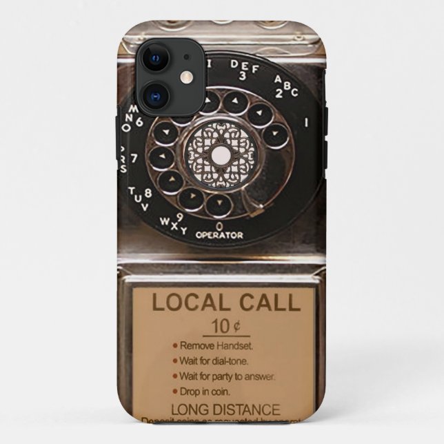 Capa Para iPhone Da Case-Mate Telefone antigo telefone celular com telefone rota (Verso)